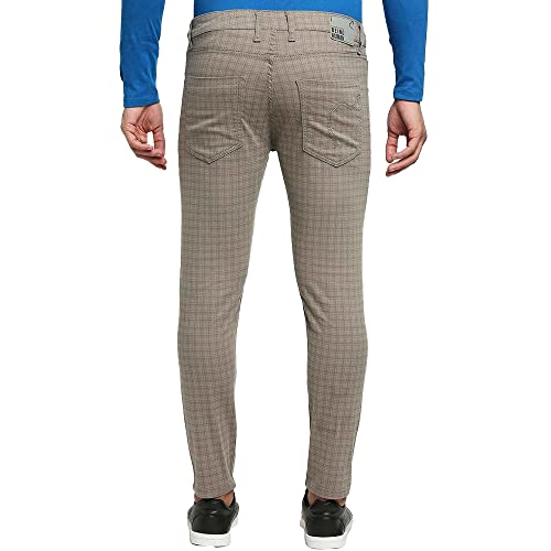 Image of Being Human Solid Cotton Skinny Fit Mens Trousers
