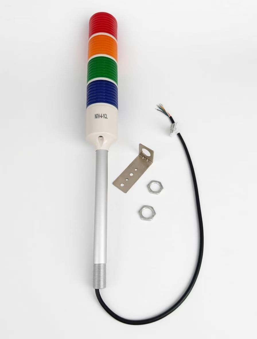 12V DC LED-Warnleuchten Multicouche industrielle Signaleuchten Alarmleuchten Machine Equipment Affichage (4-Lagen)