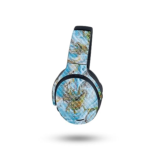 Image of MightySkins Carbon Fiber Skin Compatible with Skullcandy Crusher ANC 2 - Island Swirl | Protective, Durable Textured Carbon Fiber Finish | Easy to Apply