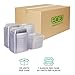 ECO PRODUCTS Compostable 24oz Clear Rectangular Deli Containers With Lids, Pack of 50, Meal Prep, Made from PLA Plastic, A Renewable Material Made from Plants, One Lid Works With All