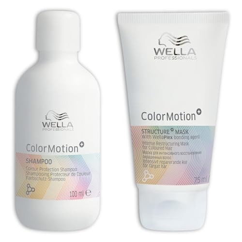 Wella ColorMotion+ Shampoing 100ml & Masque 75ml : Éclat & Force jusqu'à 8 Semaines