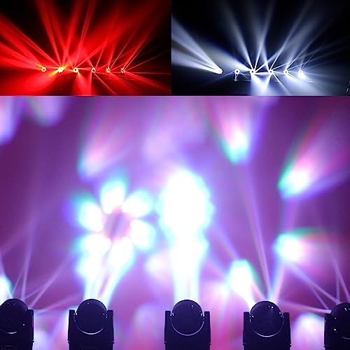 6X15W Mini Bee Eye Moving Head Dj Light, 90W Led Rgbw Stage Light Rotate Beam Spot Effect, Dmx Sound Activated Remote Control For Parties Wedding Bar Church Show (Rgbw 4In1) #TOP3