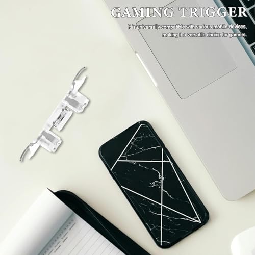 Gamepad para teléfono inteligente – Controlador de juegos móvil ABS | Accesorios para gatillos y deportes electrónicos | Controlador portátil para juegos móviles y de competición, teléfono móvi - imagen 2