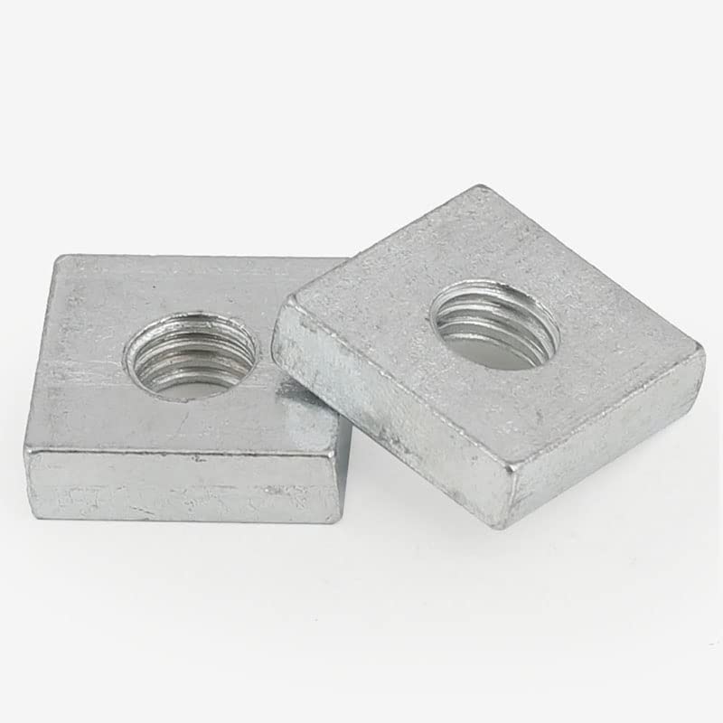 20/ 40pcs/lot Square Nut M3 M4 M5 M6 Carbon Steel Galvanized Zinc Plated Thin Quadrangle Block Compatible