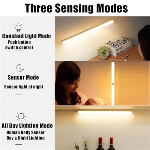 Apliques de pared para pasillo y cocina con sensor de movimiento e iluminación cálida 3