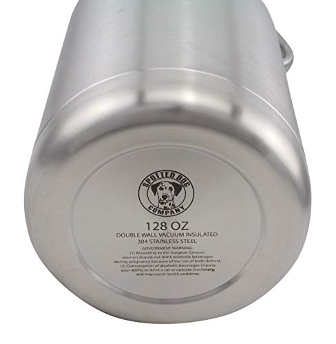 128oz Stainless Steel Insulated Growler with Dispenser by Spotted Dog Company - Thumbnail 3