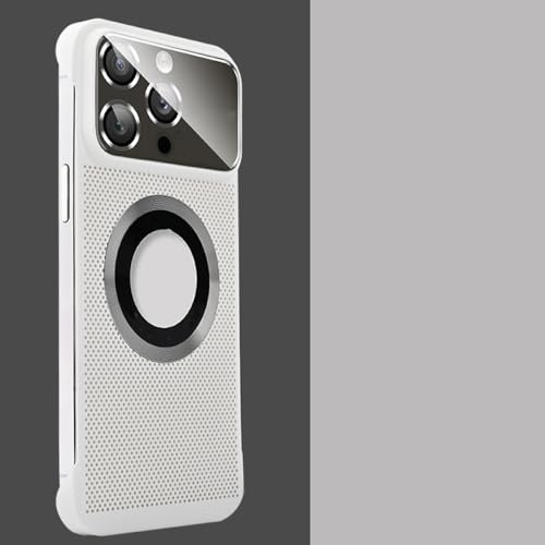 Étui de refroidissement iPhone 12 Pro en blanc luxe sans monture