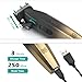 VGR 003 Fresh Fade Hair Clipper, Professional Hair Trimmer, Cord/Cordless Rechargeable Hair Cutting Tools with LED Display, 9000 RPM Barber Clippers, Gold