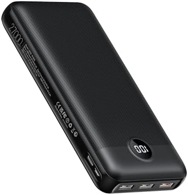 Power Bank 27000mAh, 22.5 W PD3.0 QC4.0 Ricarica Rapida Batteria Esterna, 3A USB