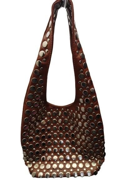 sauf vibes Disco Studs Hand Bag - 02 Bronze Heritage-picture-11