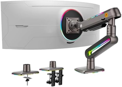 NB Designer Gaming Monitor Arm for 32 to 60 Inches Screen, Load u...