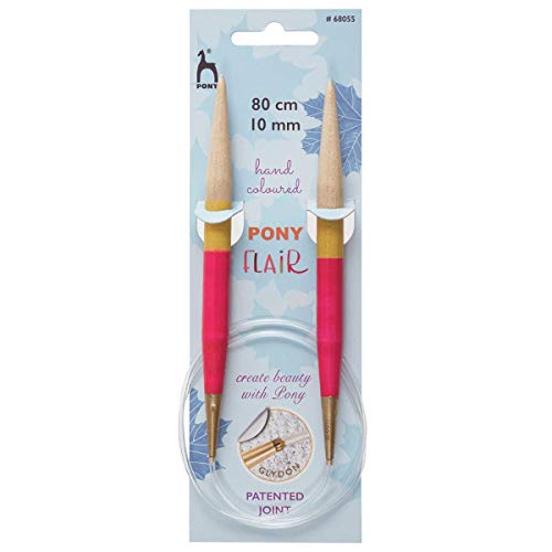 Aiguilles circulaires Pony Flair 80cm pour tricoter un plaid XL au coin du feu