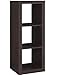 Better Homes and Gardens 3-Cube Organizer Storage Bookshelf, Espresso
