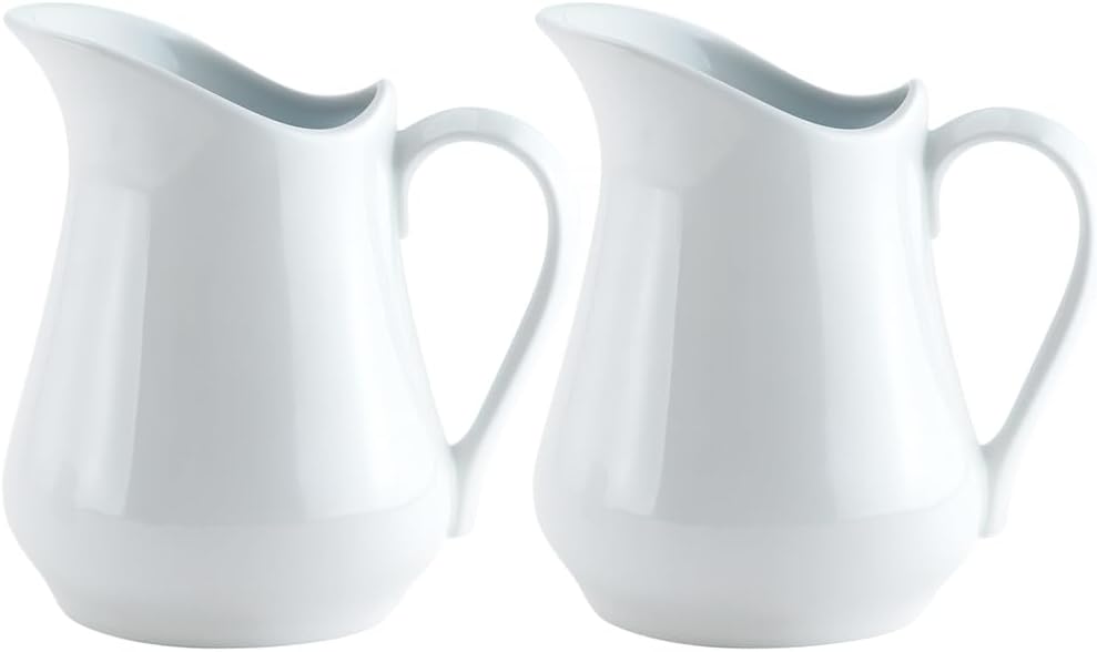 HIC Kitchen Harold Import Co. NT306/2 Harold Import Co. Porcelain Creamer Pitcher, White