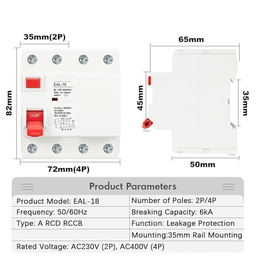 Disjoncteur différentiel 2P 16A 10mA pour sécuriser la maison moderne
