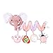 A/A Jouets Suspendus Spirale pour Bébés, Peluche Suspendu Jouet Spirale à Suspendre à la Poussette, au Landau, Convient dès la Naissance (l'éléphant)