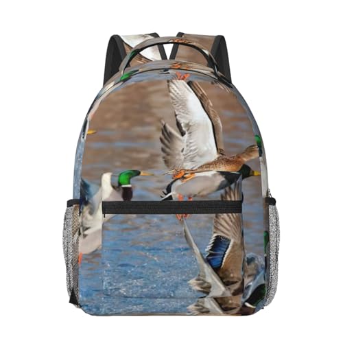 Mochila para laptop EdWal Mallard Ducks para evitar facturar equipaje en vuelos
