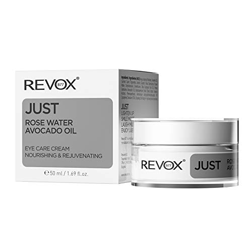 Revox B77 Just Eye Care Cream 50 Ml, Hydrating Eye Contour Cream With Rose Water & Avocado Oil – Natural Moisturizer For Anti-Aging & Anti-Oxidant Protection #TOP5