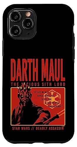 Coque iPhone 11 Pro Star Wars Darth Maul protection antichoc sith