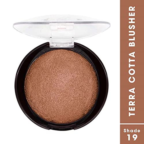 Image of FASHION COLOUR Waterproof Tera Cotta Blusher | Long Lasting, Lightweight Makeup Blusher for Face | Excellent Blending Powder | Creamy | 16g | Shade 19