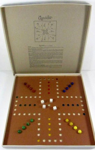 Vintage Aggravation Game Brown Board Oxblood Marbles - 1962 C0-5 No.13 #TOP2