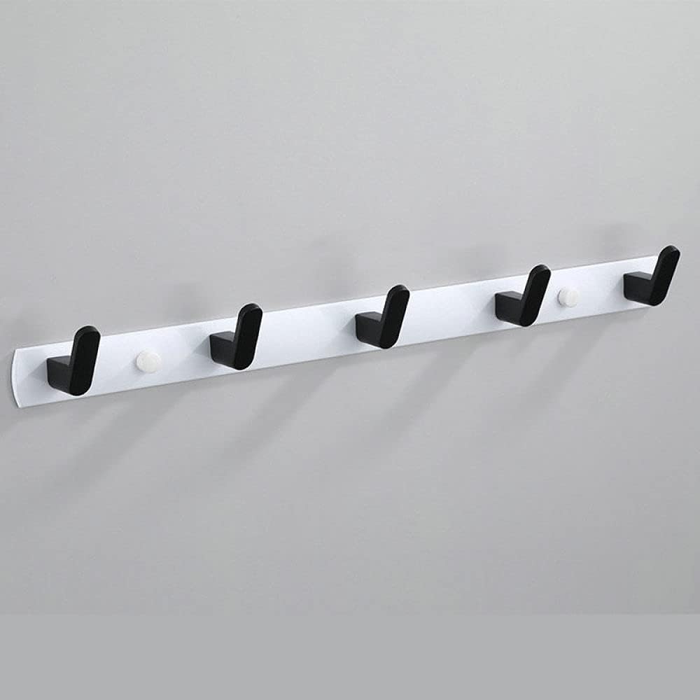 White/Black Painted Robe Hooks Wall Hang Mounted Towel Hook Clothes Hook Bathroom Hardware Hat Hook White Black 3 Hook