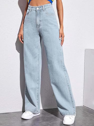 Image of KOTTY Women's Classic Straight Fit Denim Jeans -Comfort with Elegant Style