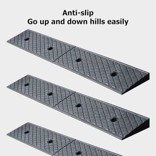 Rampa portátil para silla de ruedas de goma dura 6cm altura miniatura 4