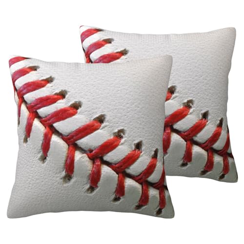 Housses de coussin en lin baseball avec finitions de qualité supérieure
