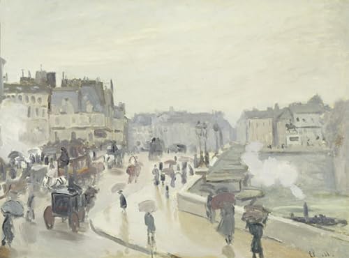 Tableaux Graffiti Art Mural Monet Pont Neuf 60x90cm pour déco salon moderne
