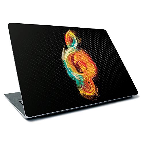 Image of MightySkins Carbon Fiber Skin for Microsoft Surface Laptop 3 13.5 inch (2019) - Music Reborn,Textured Carbon Fiber Finish,Easy to Apply, Remove, and Change Styles,