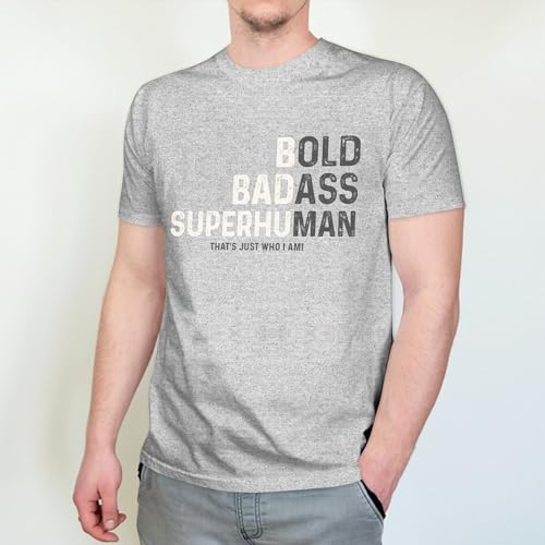 Dad Shirt - Bold Shirts - Best Dads Shirts - Father's Day Tshirt for Men - Gifts for Dad from Daughter Son - Gift for Father's Day (Sport Grey, S)