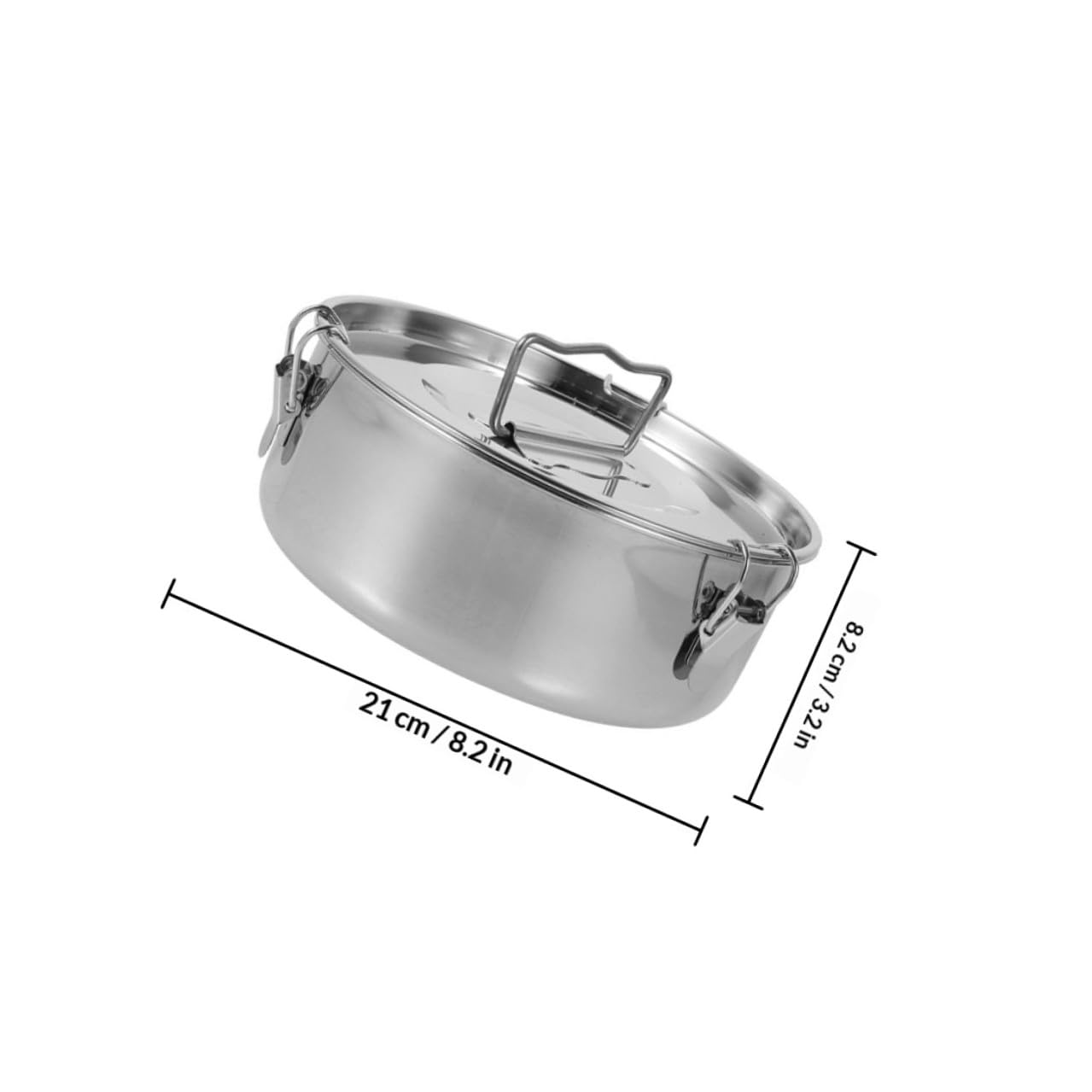 Abaodam Molde para Flan de Acero Inoxidable con Tapa, Diseño de Bloqueo Fácil de Limpiar, Adecuado para Hacer Flanes y Postres al Vapor en Cocina