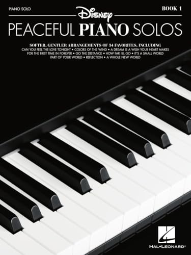 Image of Disney Peaceful Piano Solos | Intermediate Piano Sheet Music Book | 34 Calming Disney Songs for Relaxation and Performance | Piano Songbook for Adults, Students, and Music Teachers