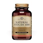 Solgar NATURAL VITA D3 1000 – Vitamina D3 naturale da olio di fegato di pesce, 1000 UI, 100 perle softgel