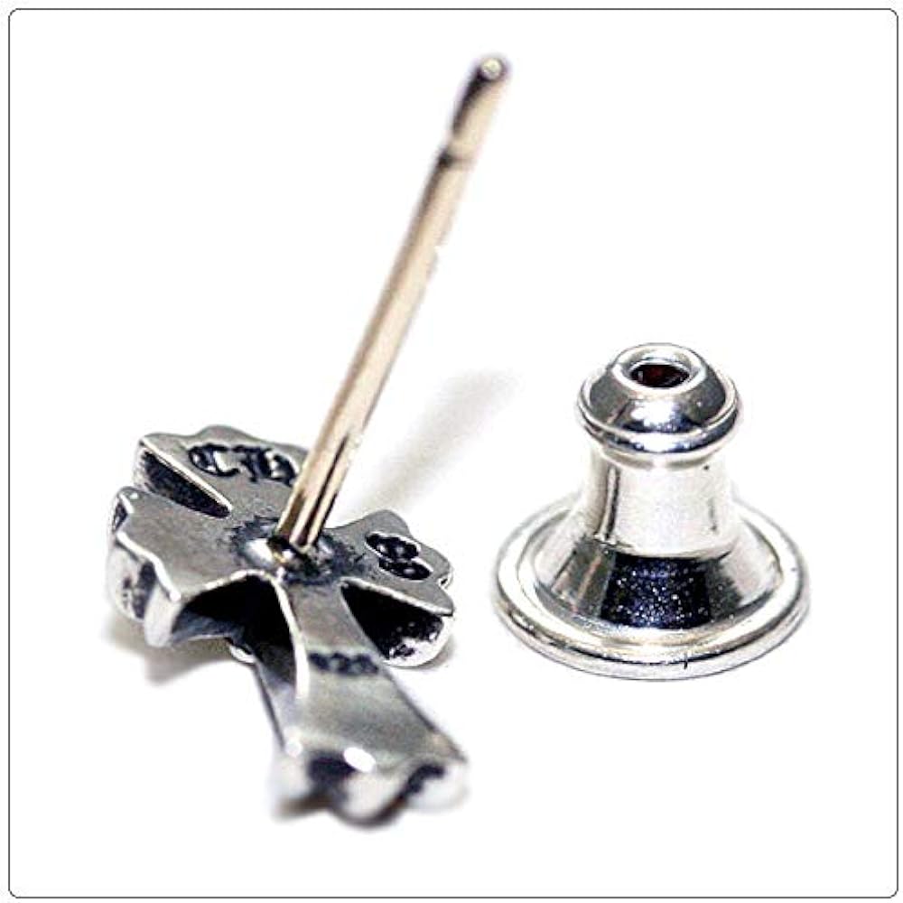 Amazon.co.jp: Chrome Hearts Earrings #2CH Cross Fat, Sterling