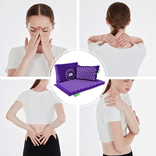 Vevazen Coussin Lombaire Pour Dos Bas - Oreiller Sciatique Avec Points D'Acupression - Soulagement Douleurs Cou Et Dos