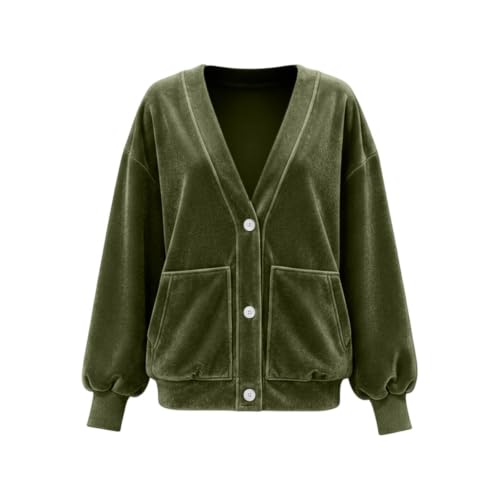 Cárdigan de terciopelo abrigo de invierno cómodo y elegante 3