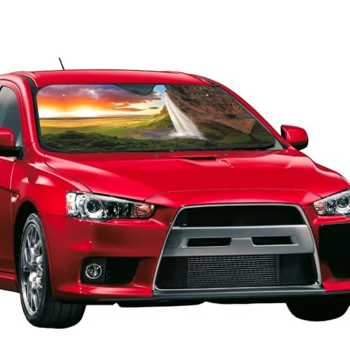 Parasol para coche universal que elimina el calor del salpicadero con diseño de río 2