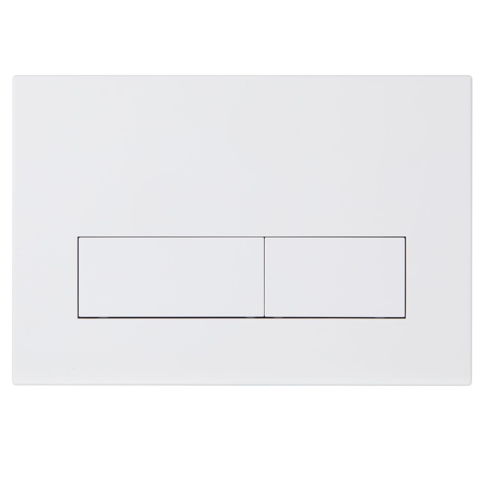Placa de Accionamiento WC, Compatible con Geberit, Sigma, UP300 y UP320, Tamaño Placa de Doble Descarga 245×164mm, Incluye Kit de Palanca de Descarga y Marco de Instalación. (Blanco mate)