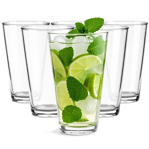 Set 6 Bicchieri Cocktail Long Drink 320¯ml Trasparenti Lavabili in Lavastoviglie