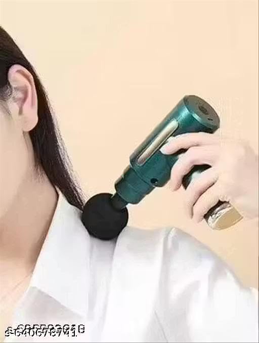 Image of Portable Massage Gun for Pain Relief, Unisex Deep Tissue Massage Gun, Muscle Relaxing Bodie Massage Machine for Home, Handheld 6 Speed with 4 Heads |PK-P1173