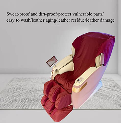 Housse de chaise de massage lavable contre l'usure du fauteuil rouge