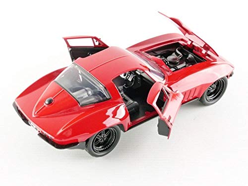 Auto a escala 1:24 Chevy Corvette 1966 miniatura 1