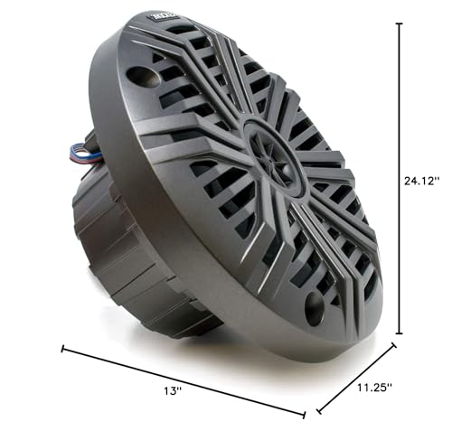 Image of KICKER 6.5 inch Marine Speakers (3 Pair) Charcoal Salt Water Grills OEM Replacement Speakers