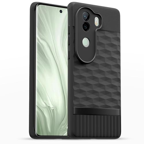 Image of Outlouders Back Cover for Vivo V40e 5G / iQOO Z9s 5G | TPU Soft Flexible Shockproof | Full Camera Protection Back Case (Black)