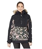 Roxy SNOW Women's Shelter Jacket, true black poppy, M