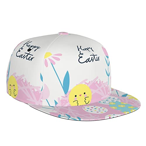 Happy Easter Black Baseball Czapka z daszkiem Regulowana czapka z daszkiem dla taty czapka Trucker do biegania Camping Sports