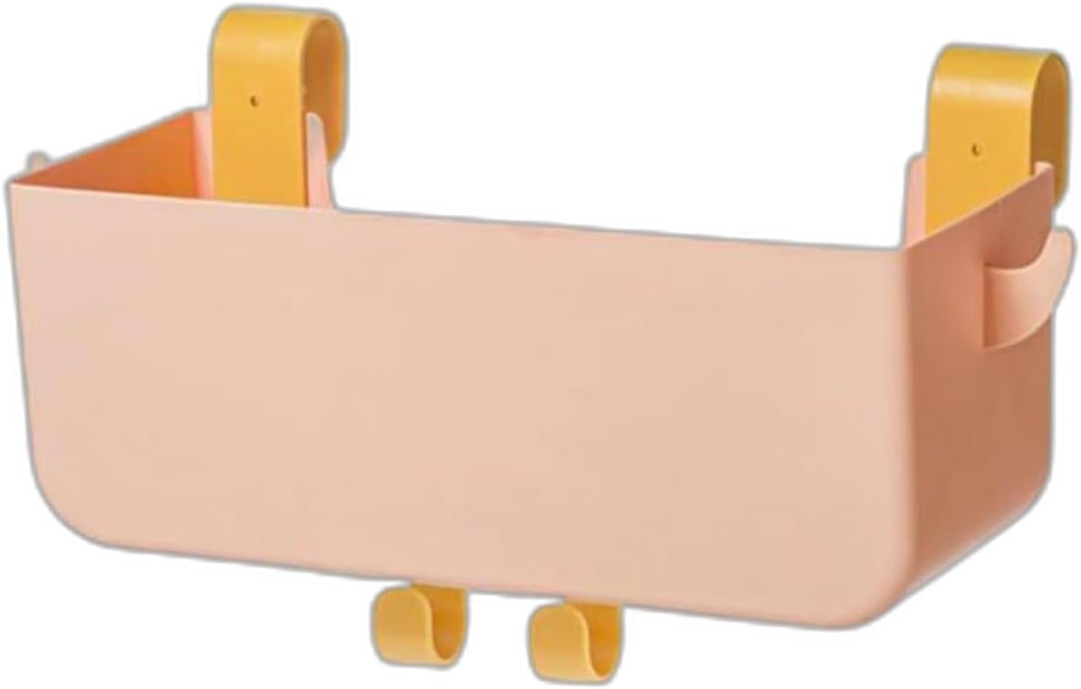 Dormitory Bedside Organizer, Hanging Storage Rack, Versatile Use for Multiple Spaces, Space-Saving Design 31x12x12cm Cotton Pink
