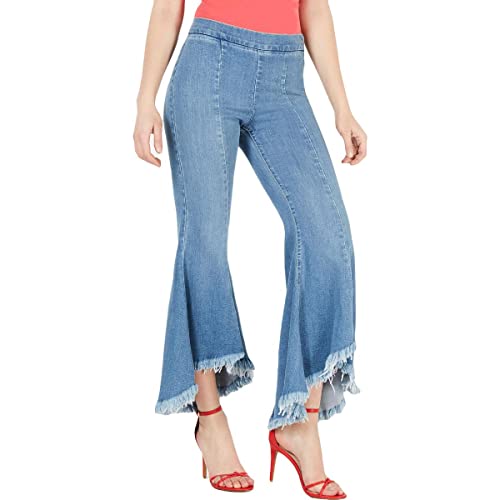 GUESS Women's Sofia 1981 High Rise Skinny Fit Flare Leg Jean